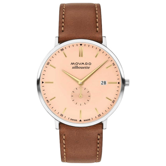 Front view of Movado Heritage Men's Quartz Watch 3650188