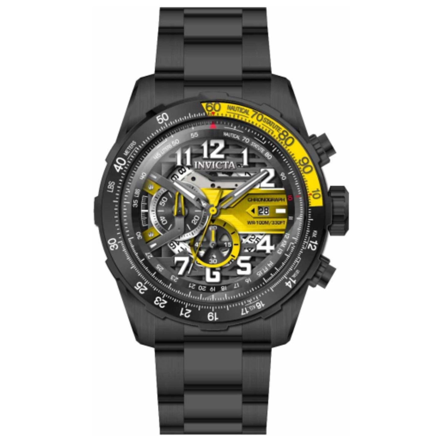 Front view of Invicta Aviator Men's Quartz Watch 36678