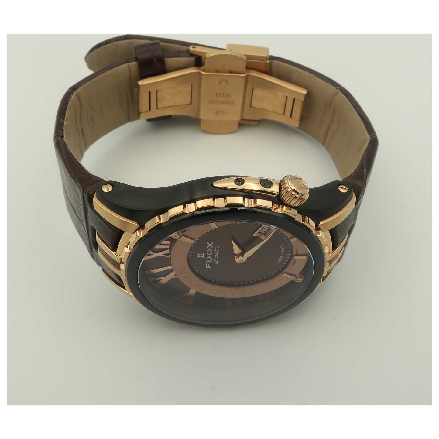 Edox Grand Ocean Women's Automatic Watch 37008-1357BRRBRIR-SD - Image #8