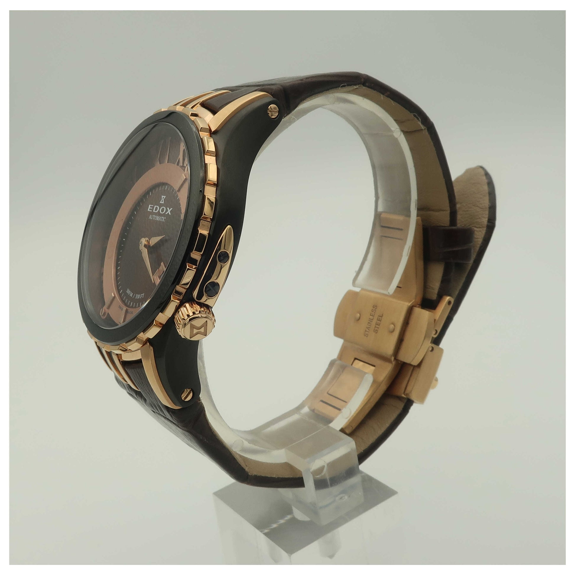 Edox Grand Ocean Women's Automatic Watch 37008-1357BRRBRIR-SD - Image #4