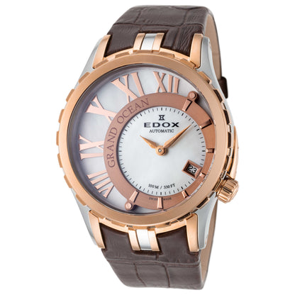 Front view of Edox Grand Ocean Women's Automatic Watch 370081357BRRBRIR-SDV