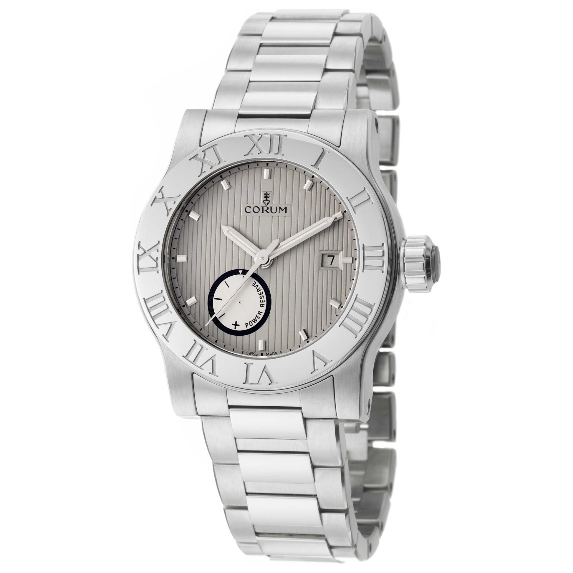 Front view of Corum Romulus Men's Automatic Watch 373-515-20-V810-BA65
