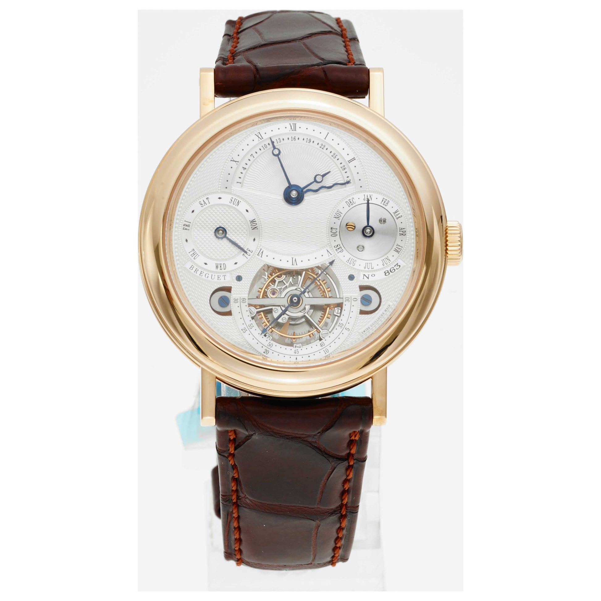 Front view of Breguet Classique Grande Complication Men's Manual-Wind Watch 3757BA1E9V6-SD