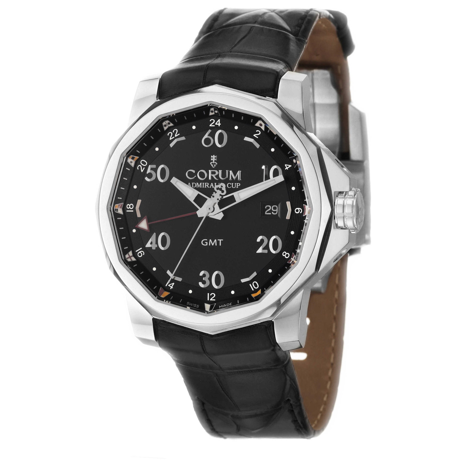 Front view of Corum Admiral's Cup Men's Automatic Watch 383-330-20-0F81-AN12