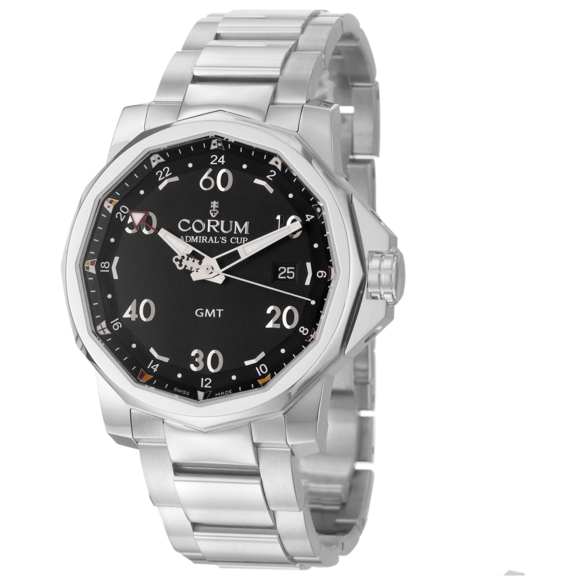 Front view of Corum Admiral's Cup Men's Automatic Watch 383-330-20-V701-AN12