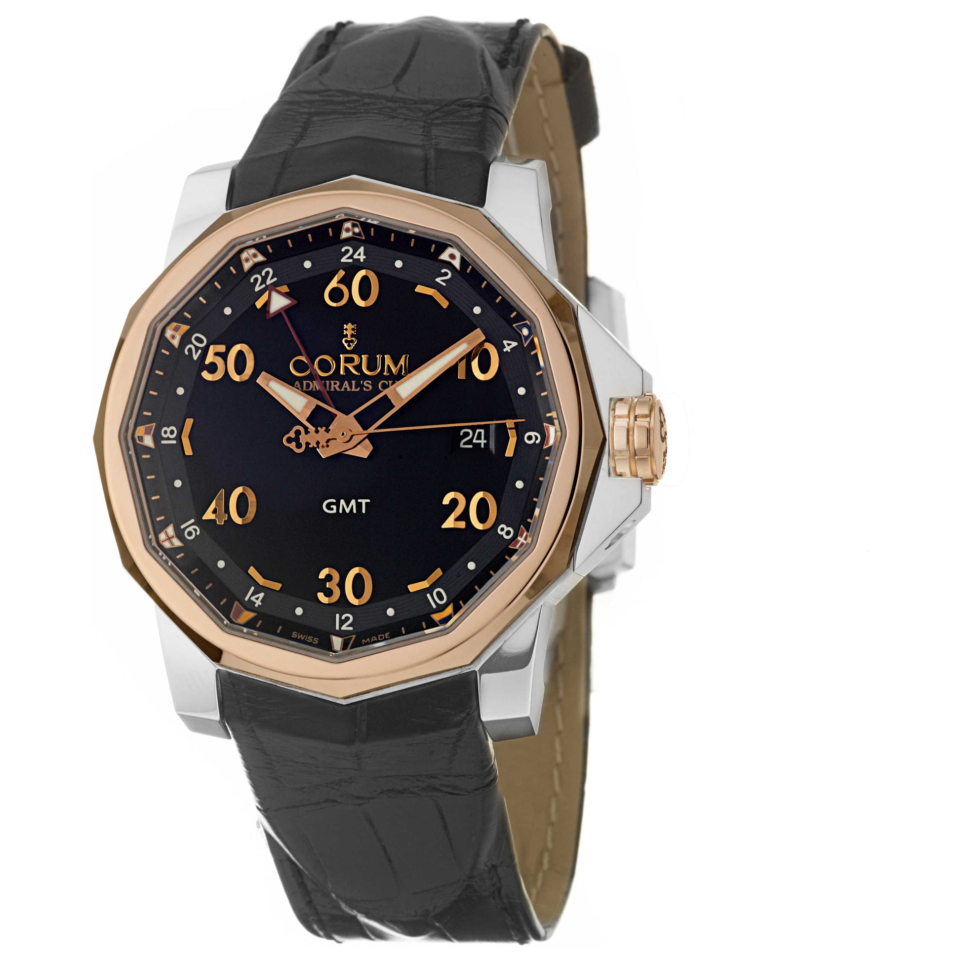 Front view of Corum Admiral's Cup Men's Automatic Watch 383-330-24-0F81-AN12