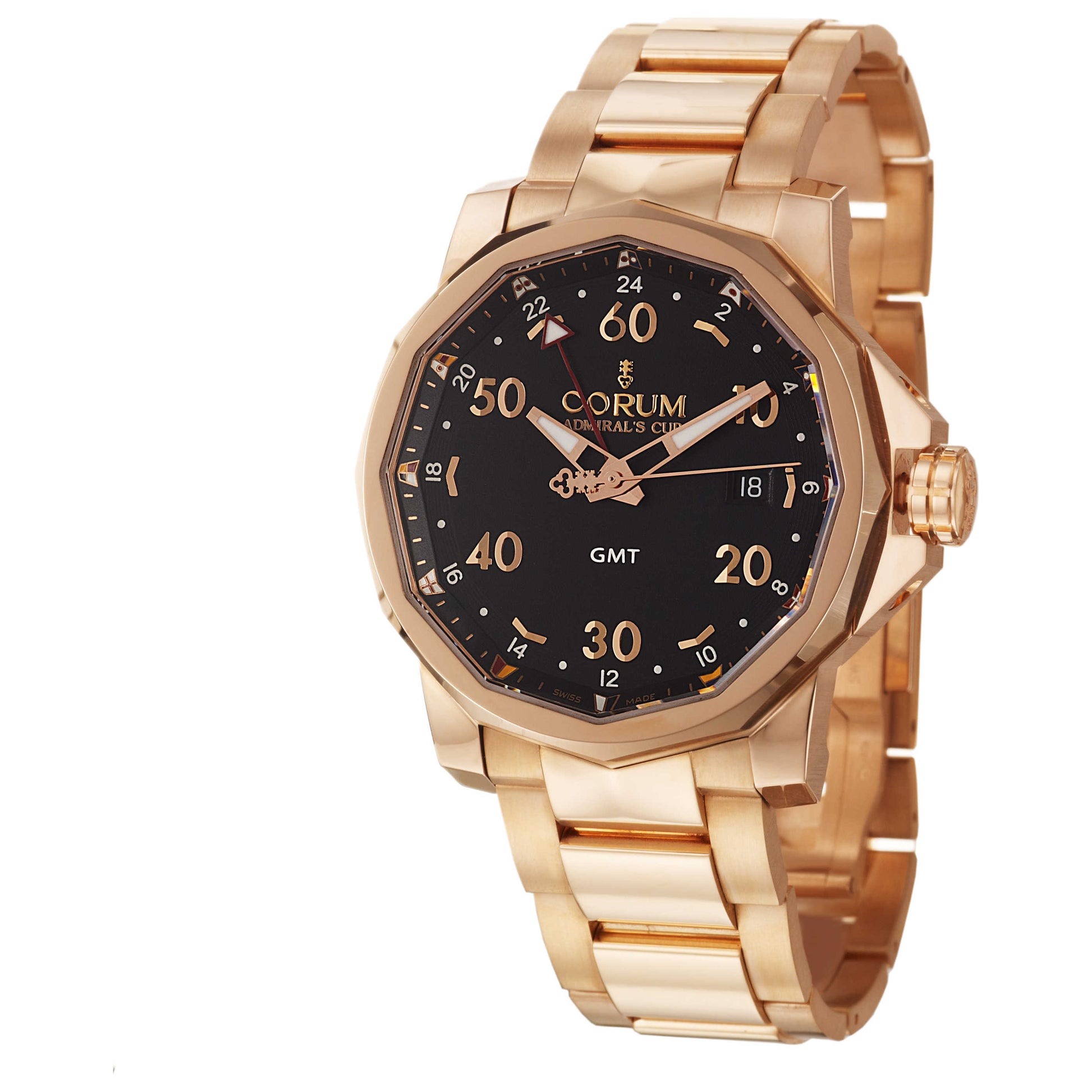 Front view of Corum Admiral's Cup Men's Automatic Watch 383-330-55-V700-AN12