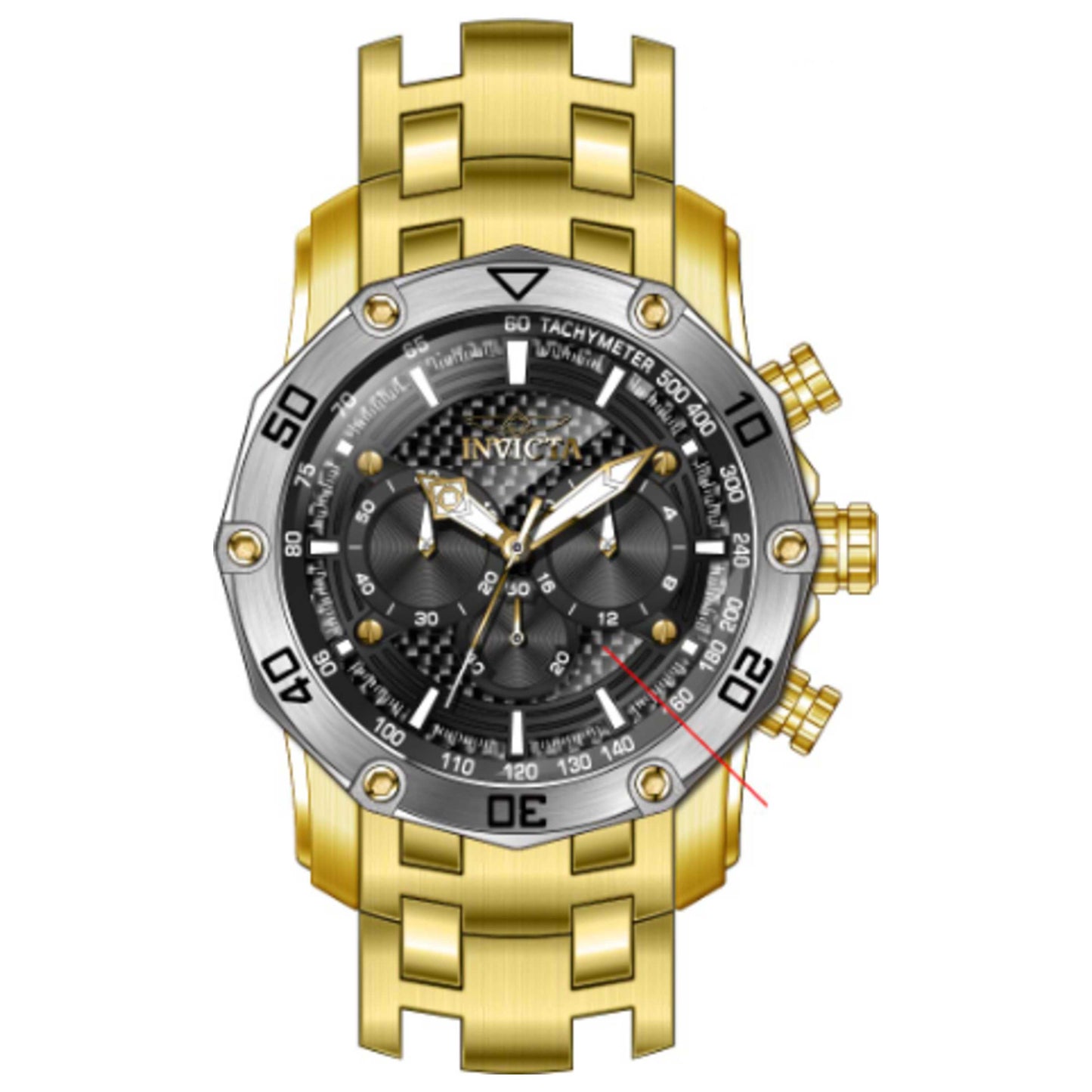 Front view of Invicta Pro Diver Men's Quartz Watch 38443