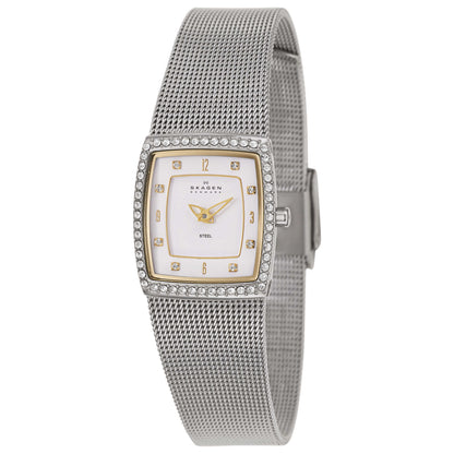Front view of Skagen Mesh Women's Japanese Quartz (Battery-Powered) Watch 384XSGSW1