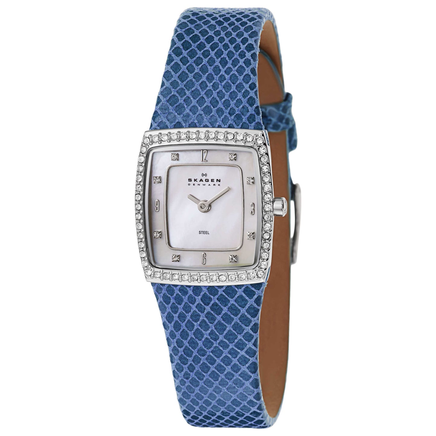 Front view of Skagen Leather Women's Japanese Quartz (Battery-Powered) Watch 384XSSLN