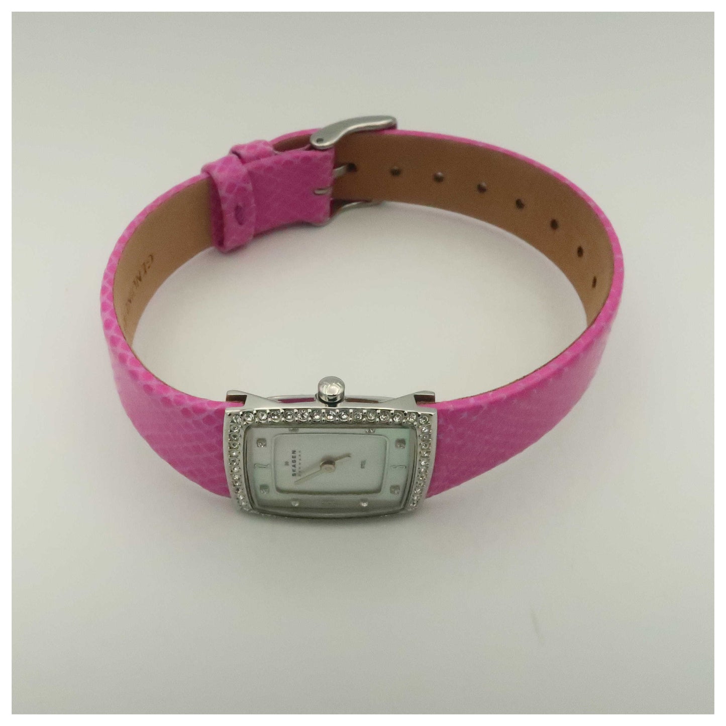 Skagen Leather Women's Japanese Quartz (Battery-Powered) Watch 384XSSLP-SDV - Image #8