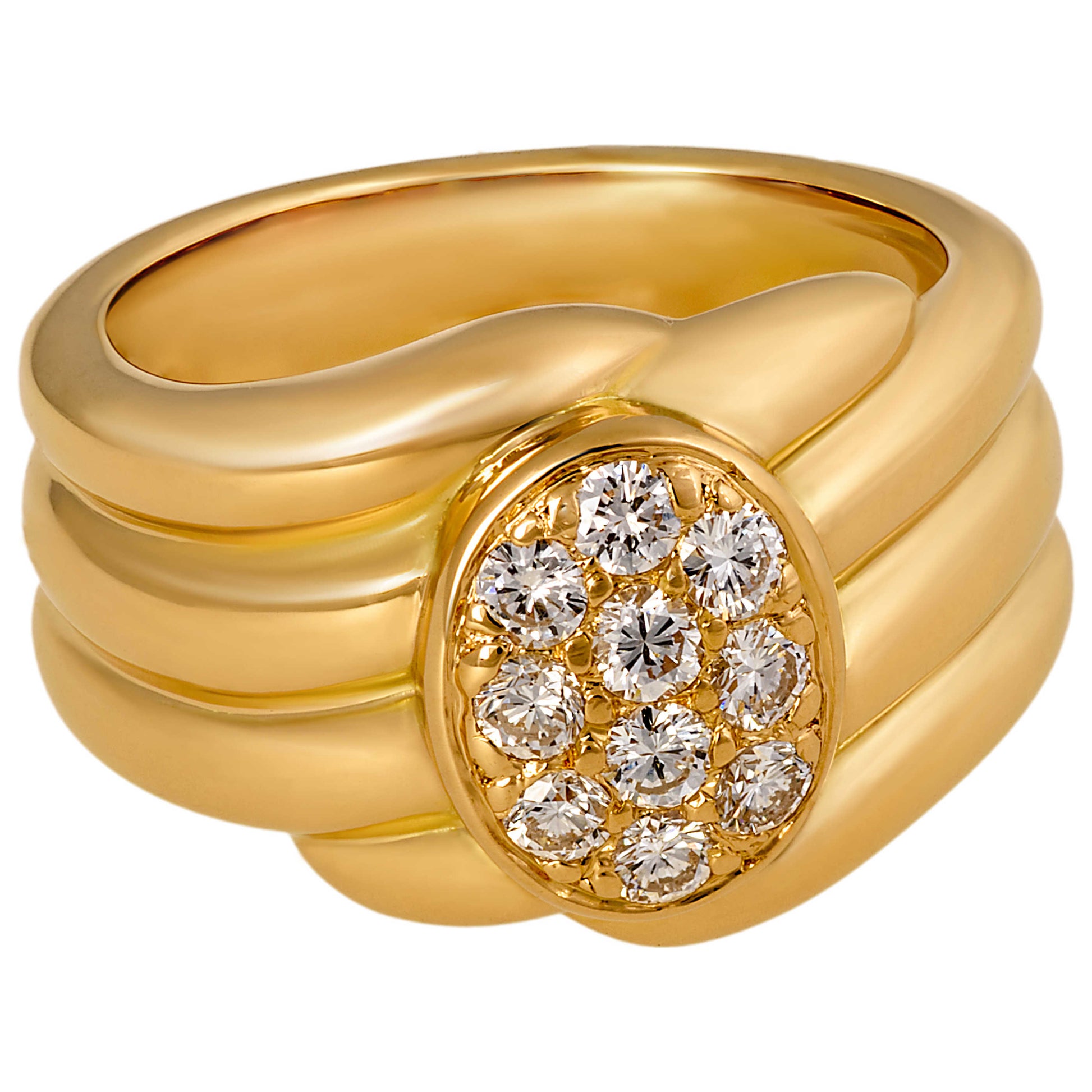 Front view of Van Cleef & Arpels Jewelry Diamond Women's Ring 3895