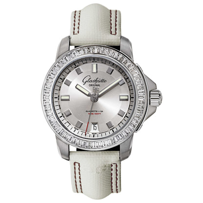 Front view of Glashutte Sport Evolution Women's Automatic Watch 39-21-03-32-04