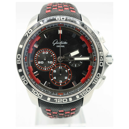 Front view of Glashutte Sport Evolution Men's Automatic Watch 39-31-73-73-53-SD