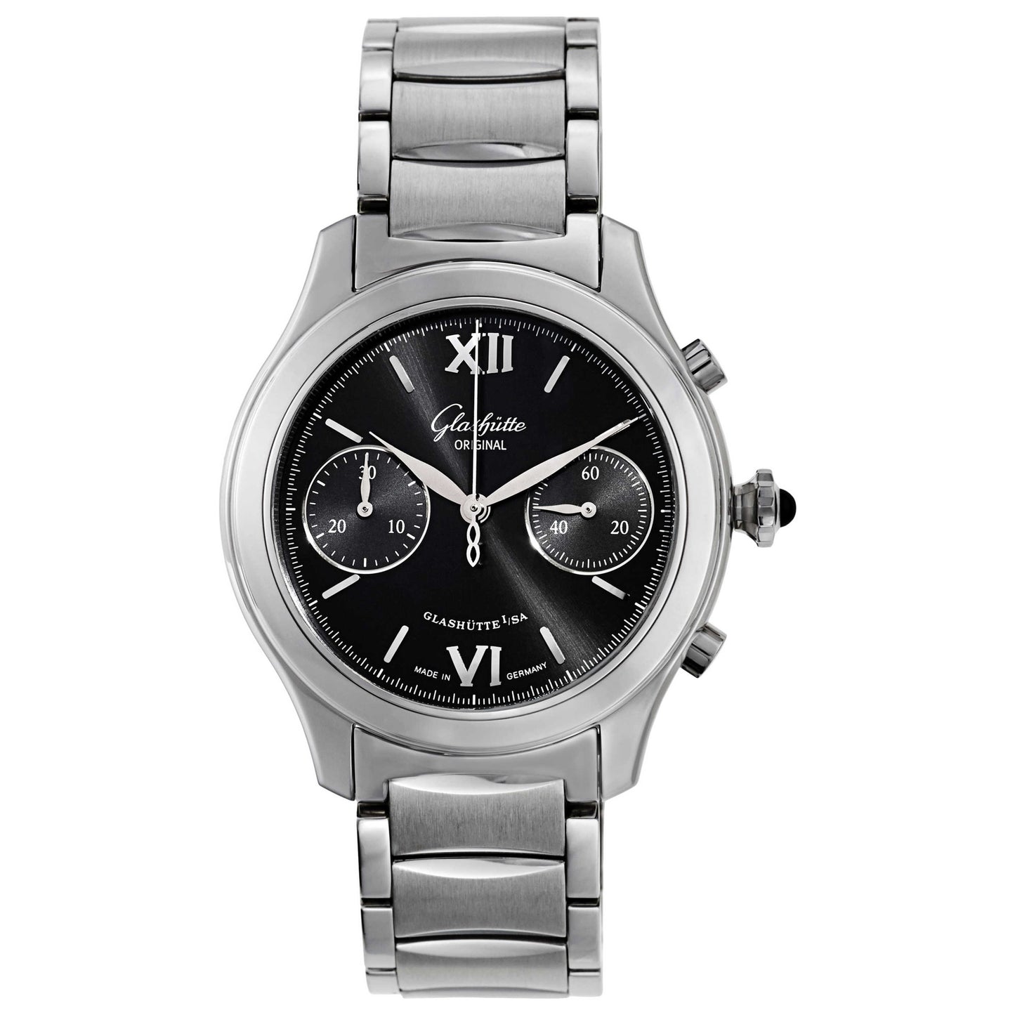 Front view of Glashutte Lady Serenade Women's Automatic Watch 39-34-13-02-34