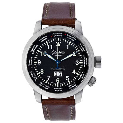 Front view of Glashutte Senator Men's Automatic Watch 39-47-07-07-04