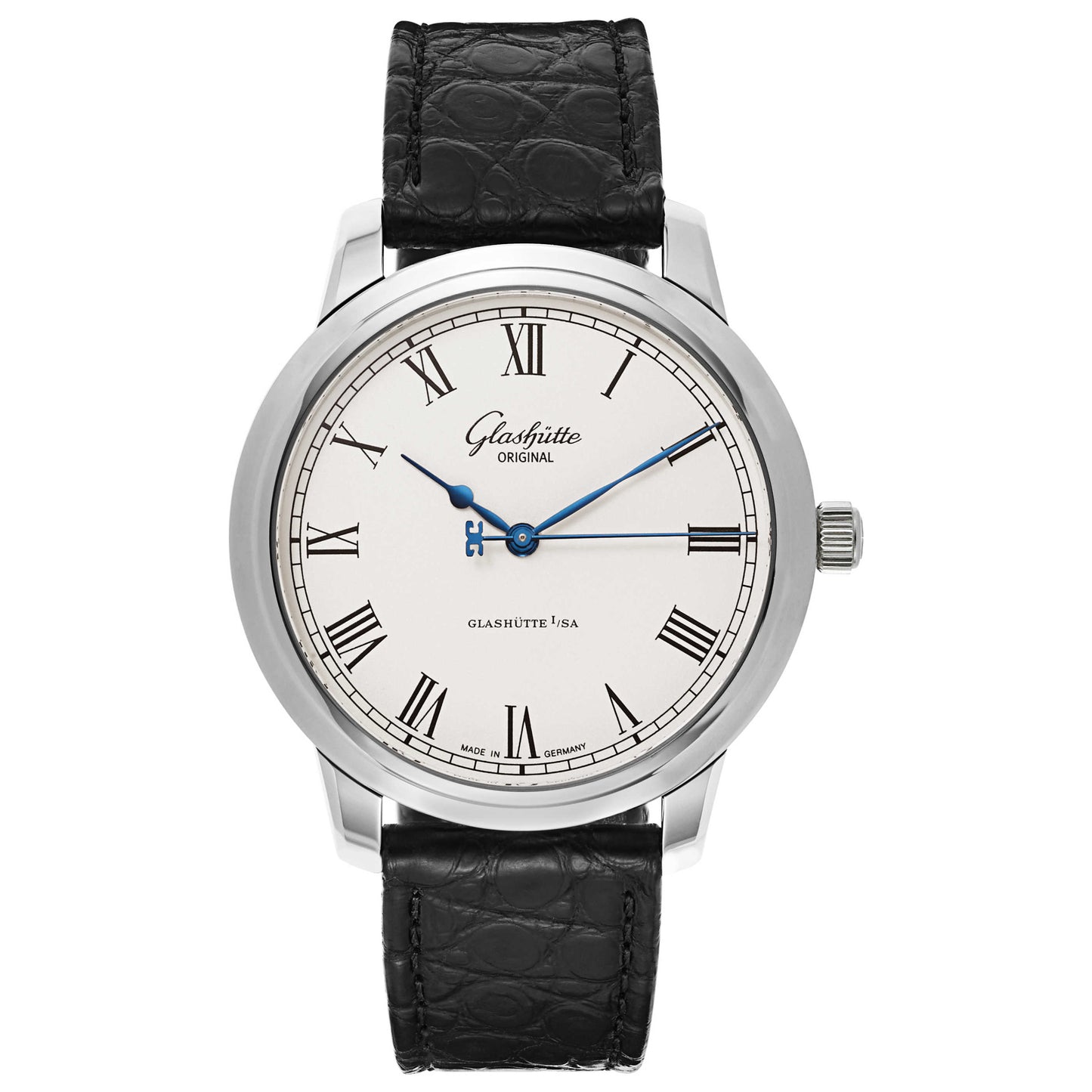 Front view of Glashutte Senator Men's Automatic Watch 39-59-01-02-04