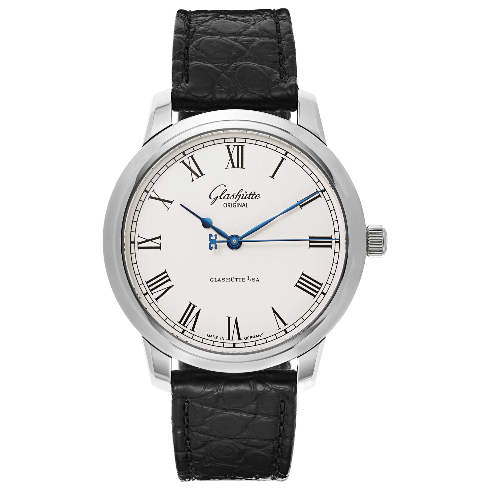 Front view of Glashutte Senator Men's Automatic Watch 39-59-01-02-04