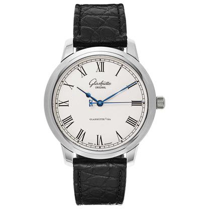 Front view of Glashutte Senator Men's Automatic Watch 39-59-01-02-04