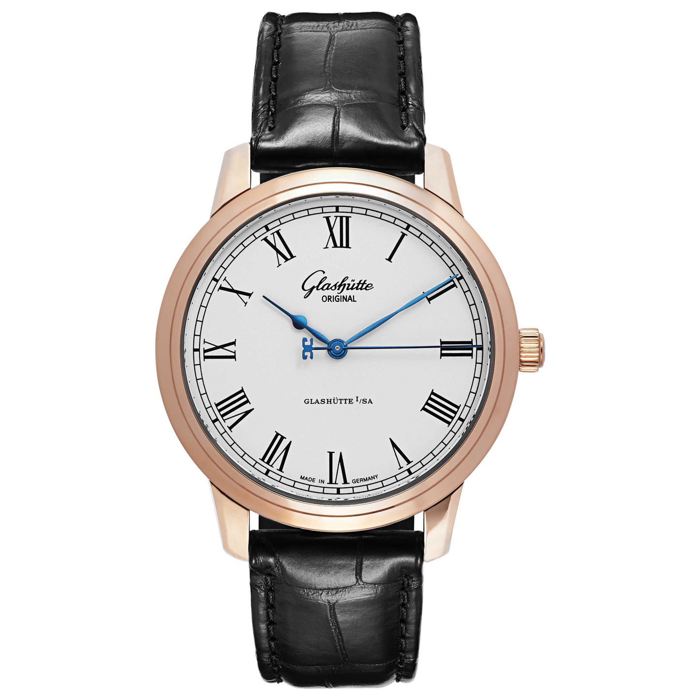 Front view of Glashutte Senator Men's Automatic Watch 39-59-01-05-04