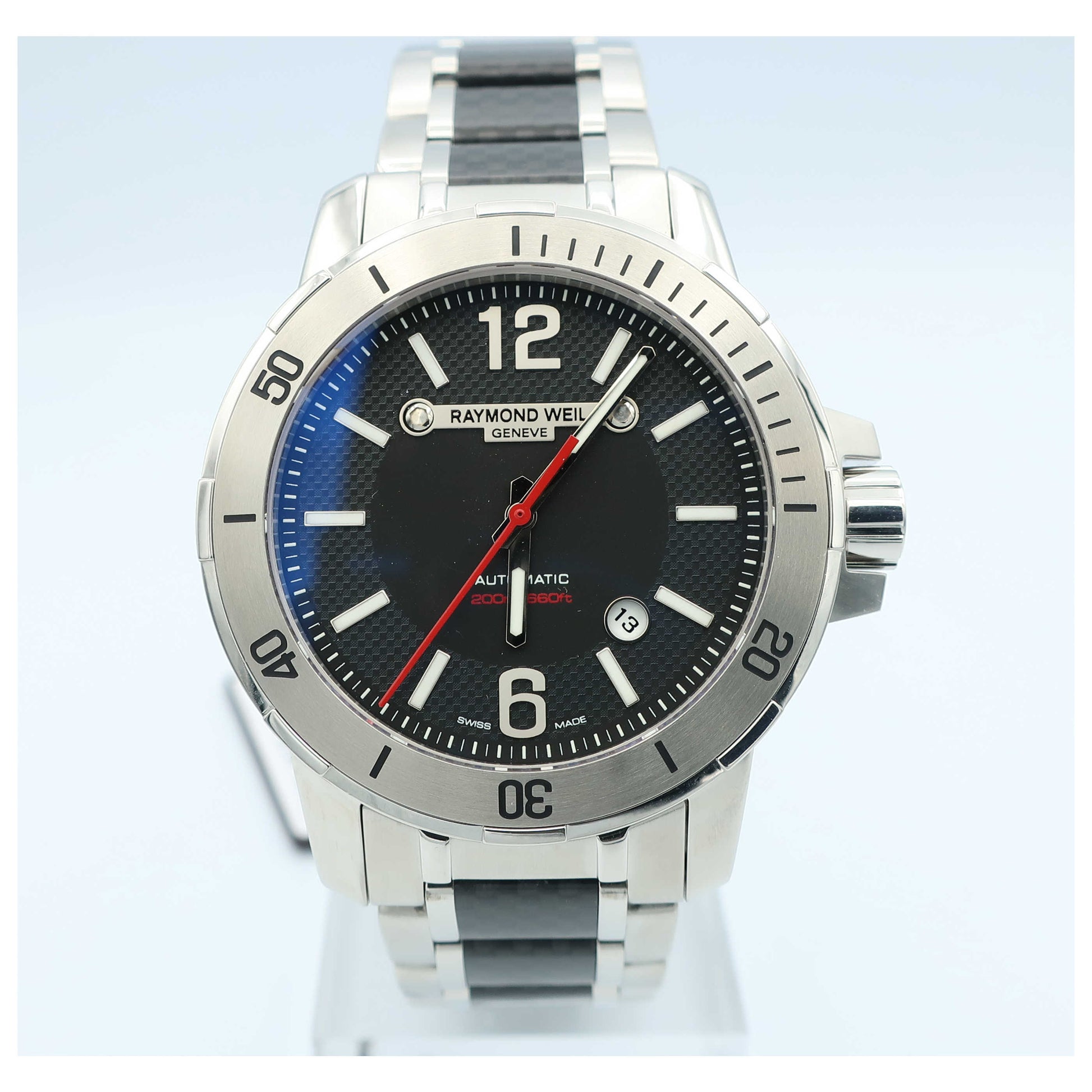 Front view of Raymond Weil Nabucco Men's Automatic Watch 3900-SCF-05207-SD
