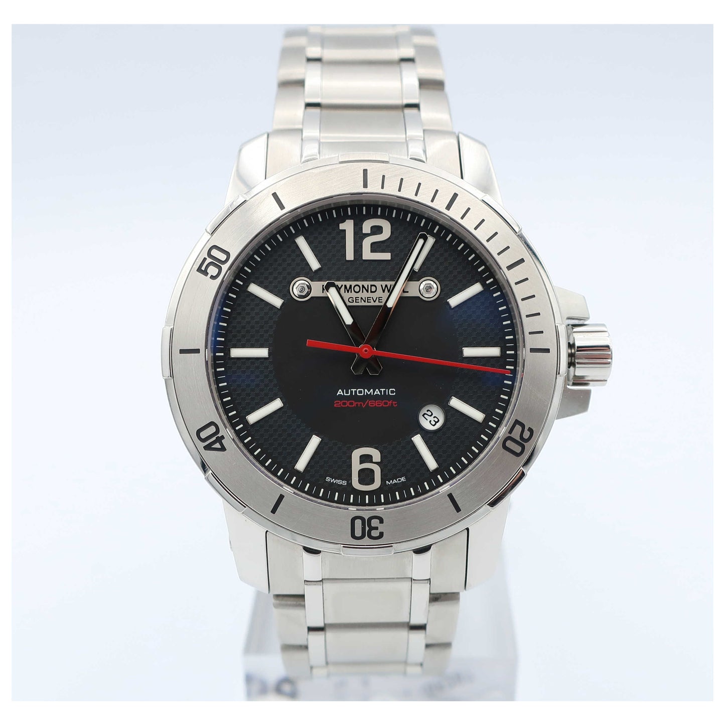 Front view of Raymond Weil Nabucco Men's Automatic Watch 3900-ST-05207-SDV