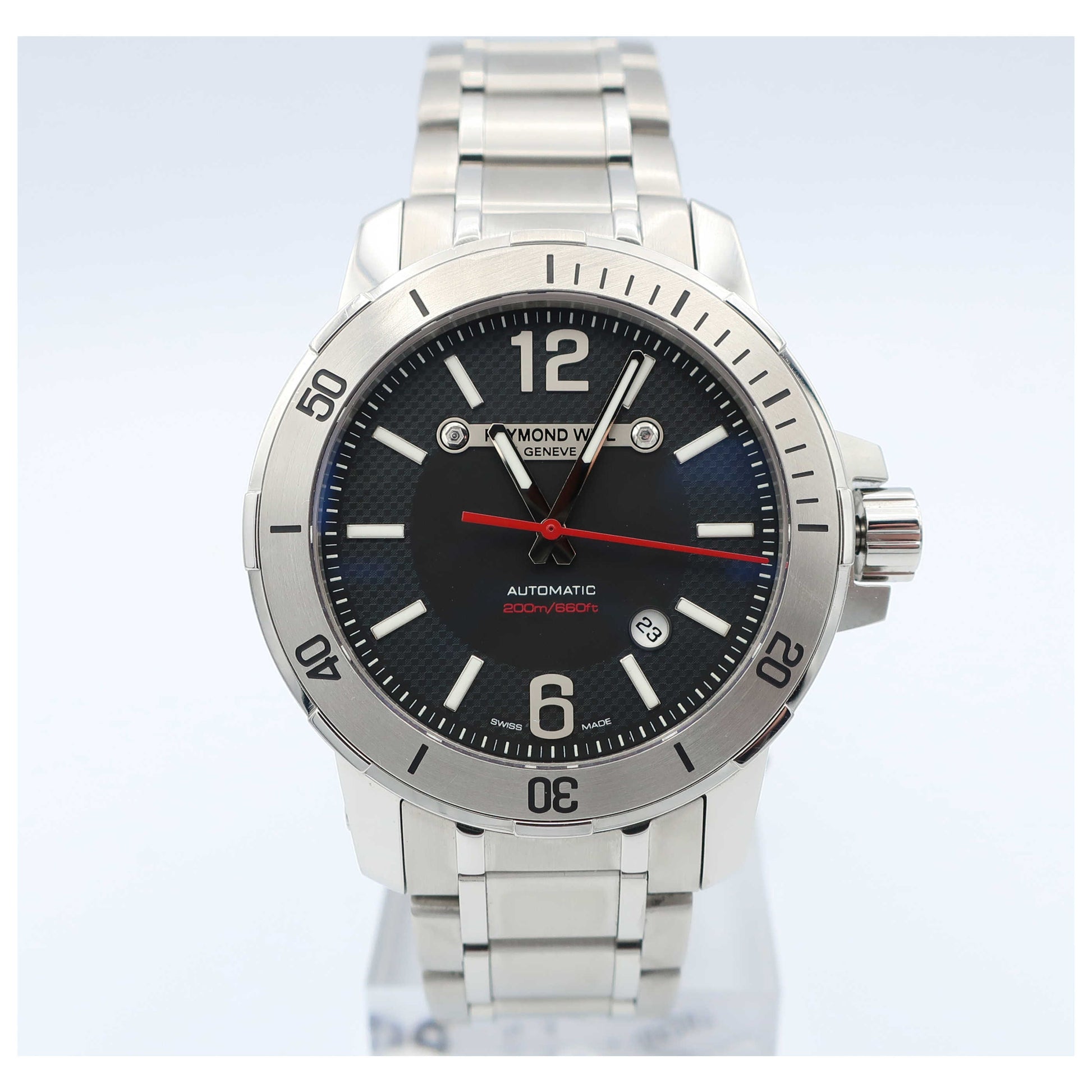 Front view of Raymond Weil Nabucco Men's Automatic Watch 3900-ST-05207-SDV