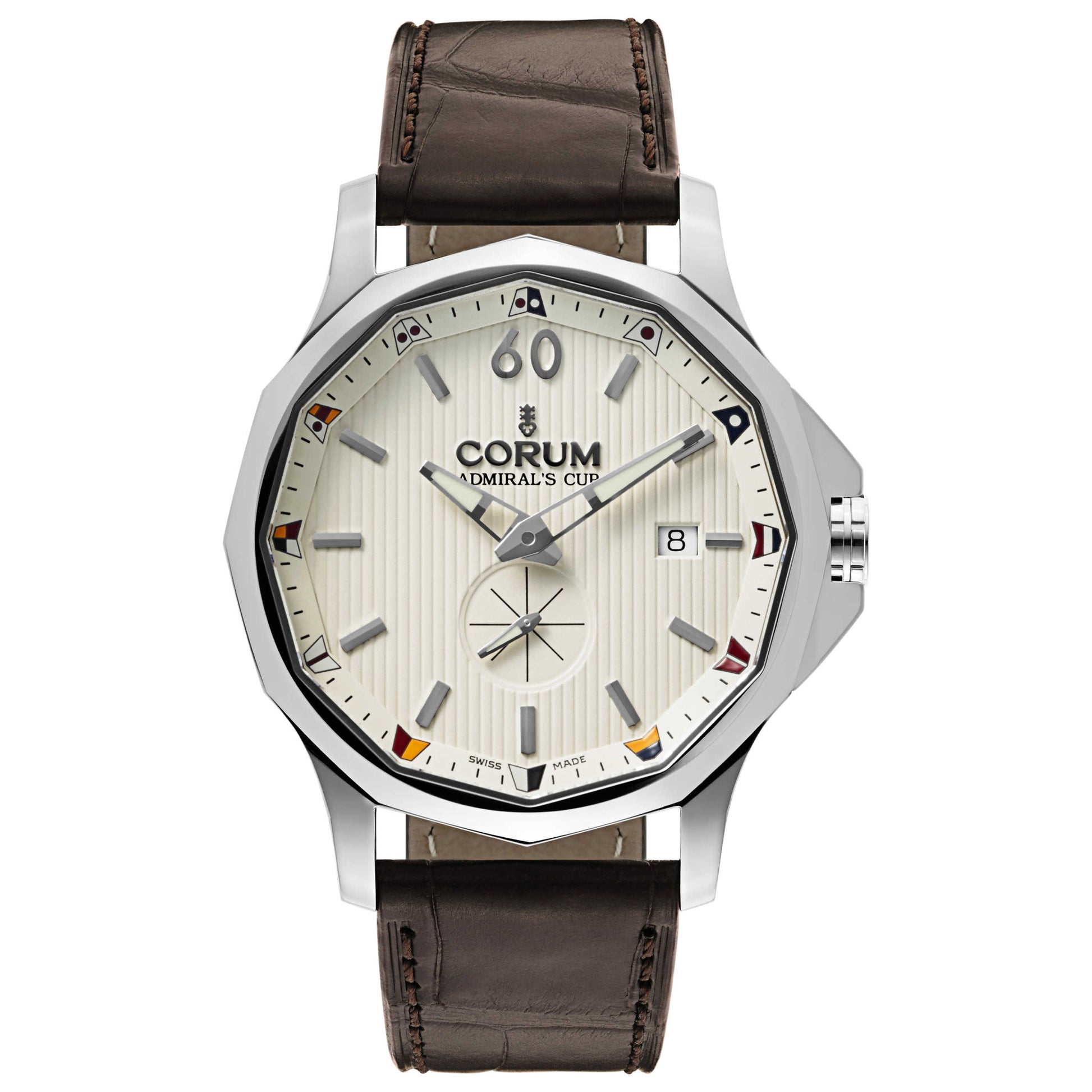 Front view of Corum Admiral's Cup Men's Automatic Watch 395-101-20-0F02-AA21