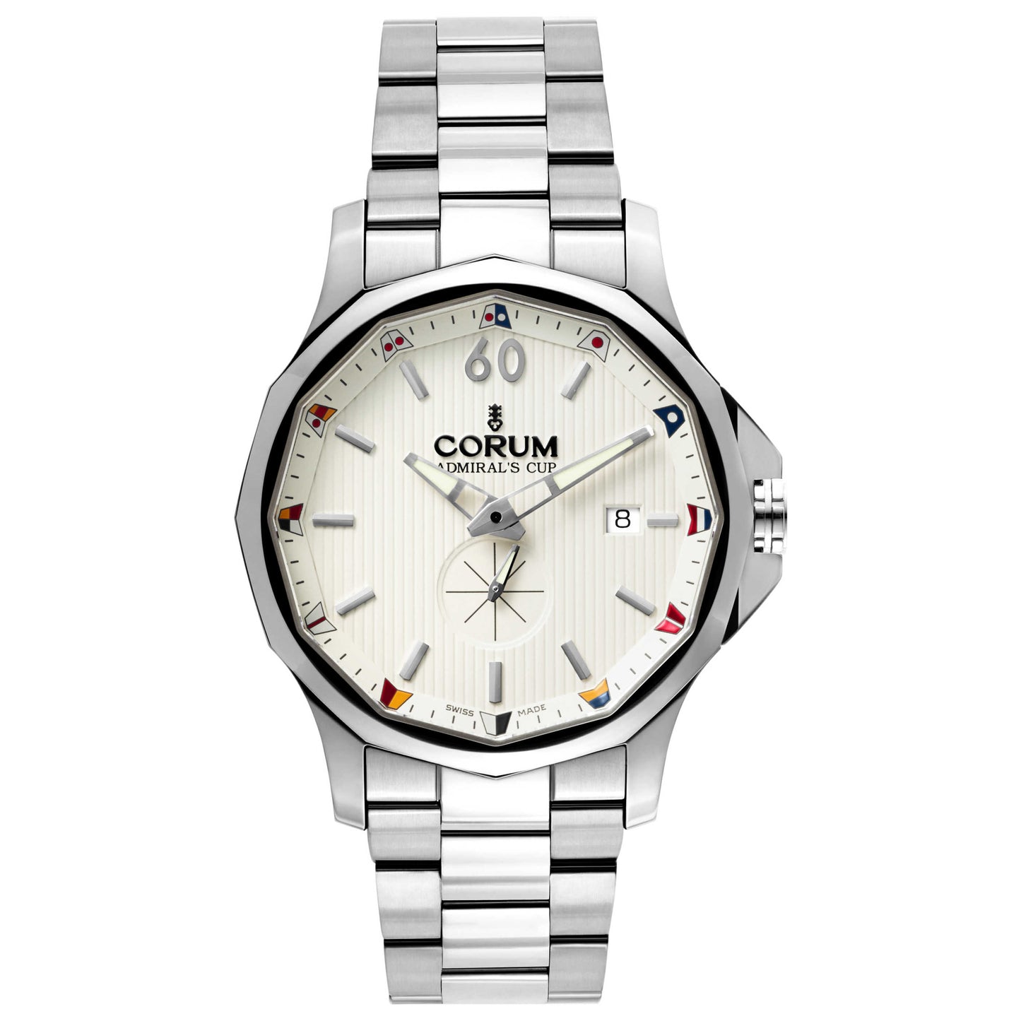 Front view of Corum Admiral's Cup Men's Automatic Watch 395-101-20-V720-AA21
