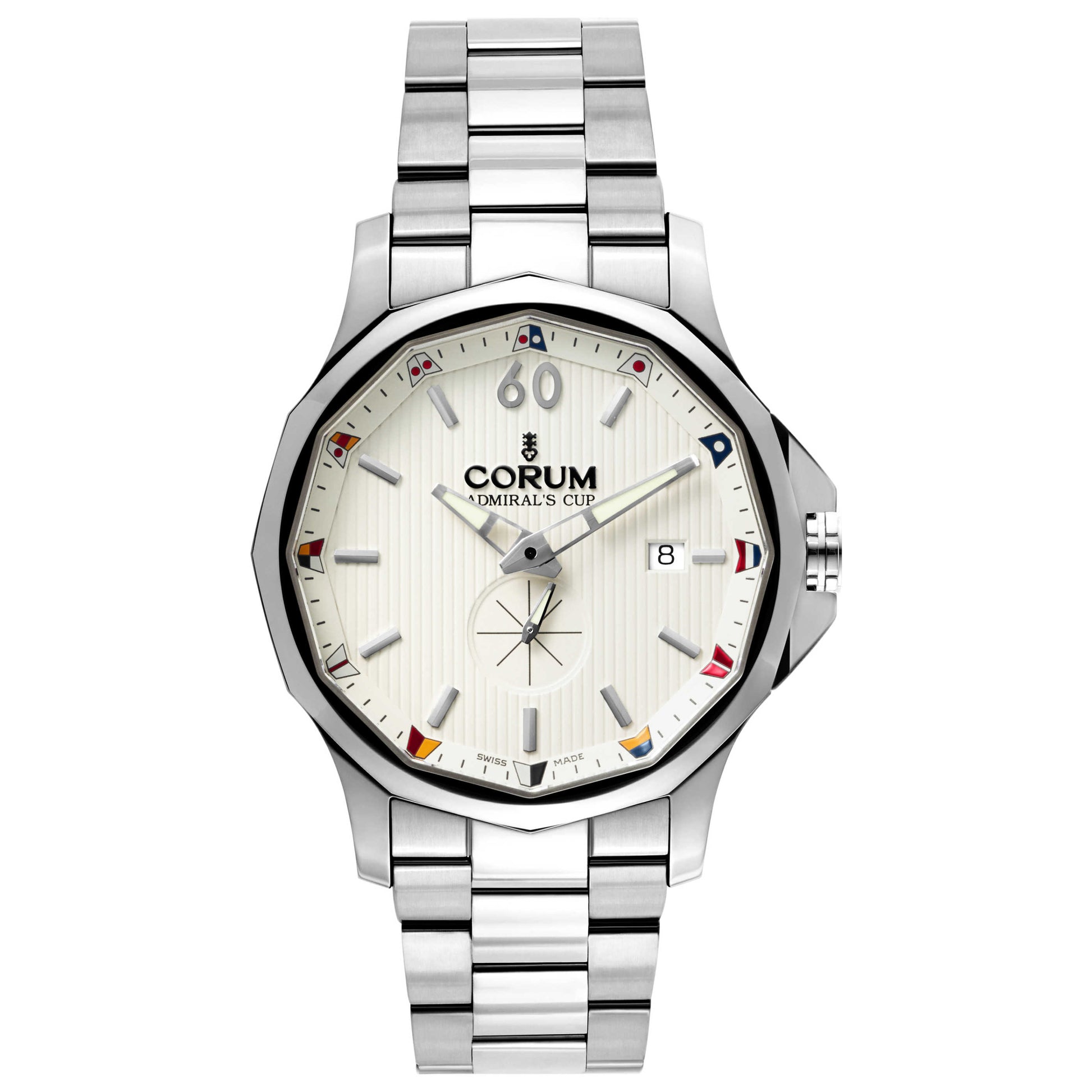 Front view of Corum Admiral's Cup Men's Automatic Watch 395-101-20-V720-AA21