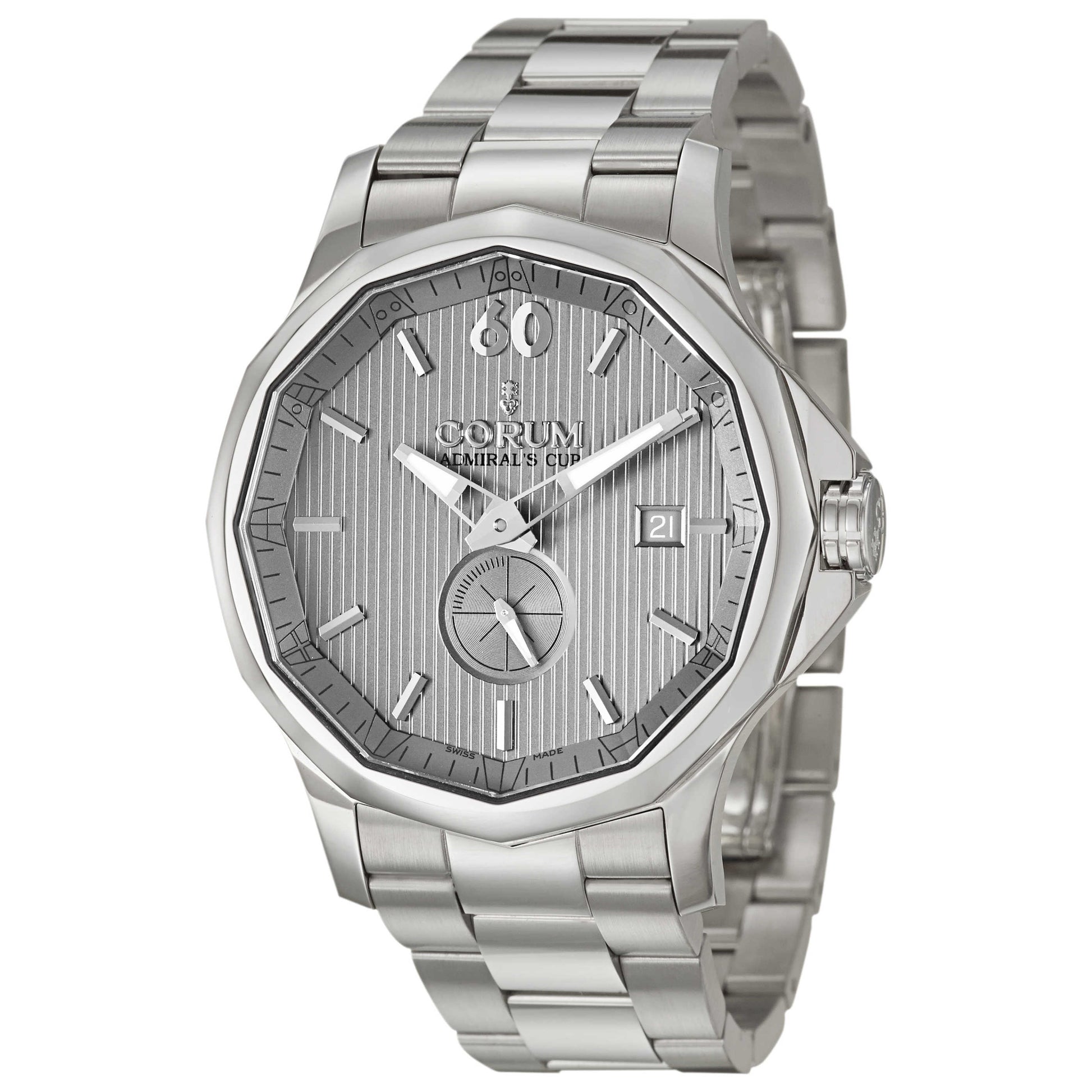 Front view of Corum Admiral's Cup Men's Automatic Watch 395-101-20-V720-AK10