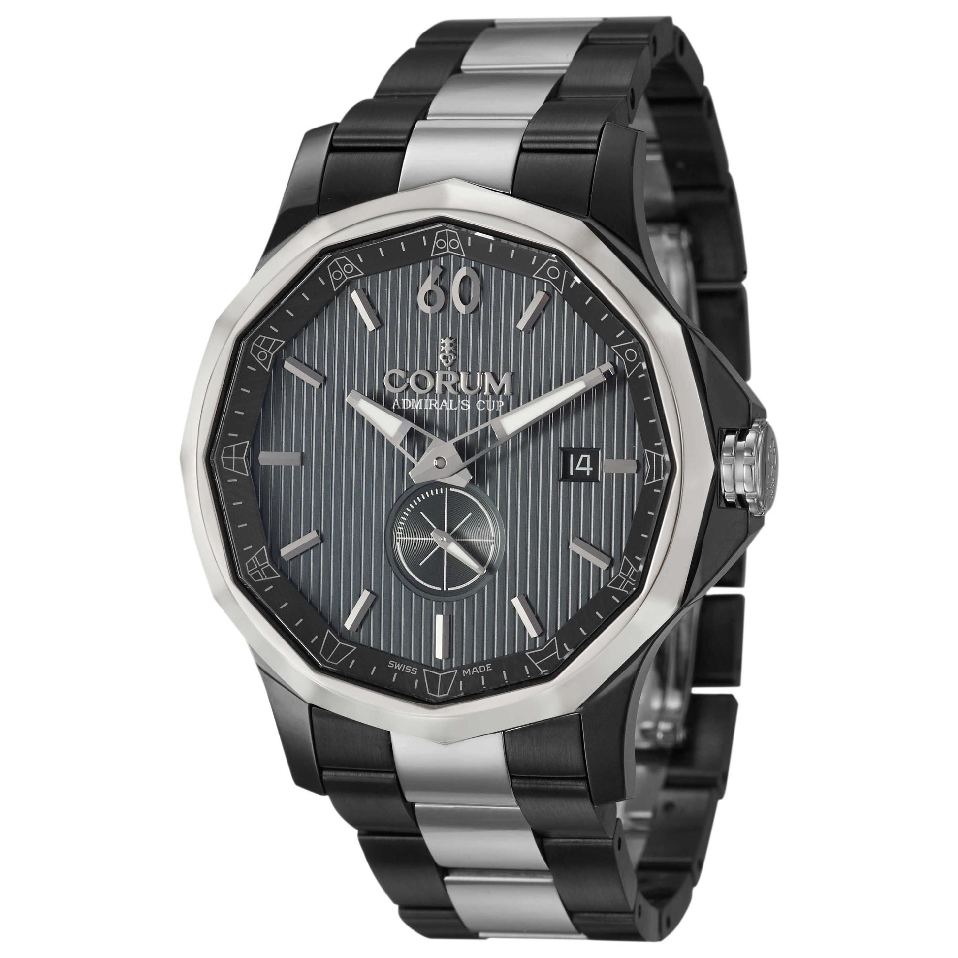 Front view of Corum Admiral's Cup Men's Automatic Watch 395-101-30-V705-AB10