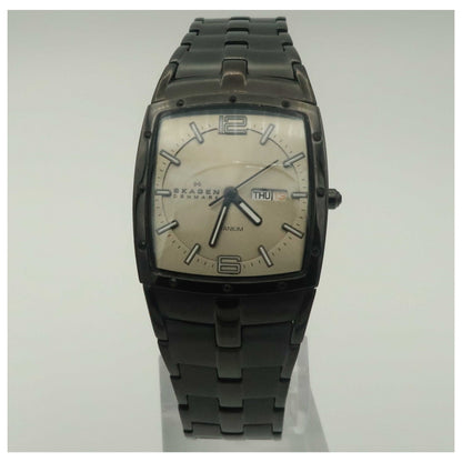 Front view of Skagen Titanium Women's Quartz Watch 396STMX-PO