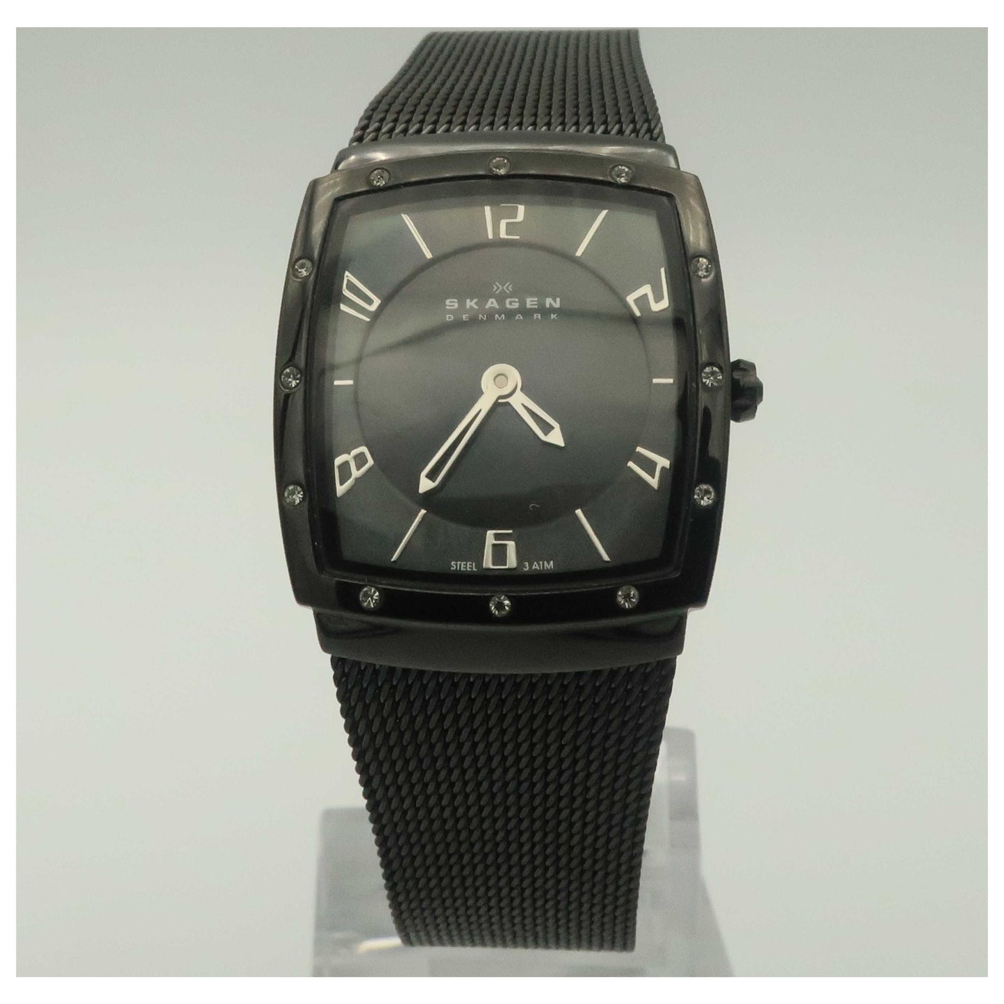 Front view of Skagen Mesh Women's Quartz Watch 396XSBB-PO