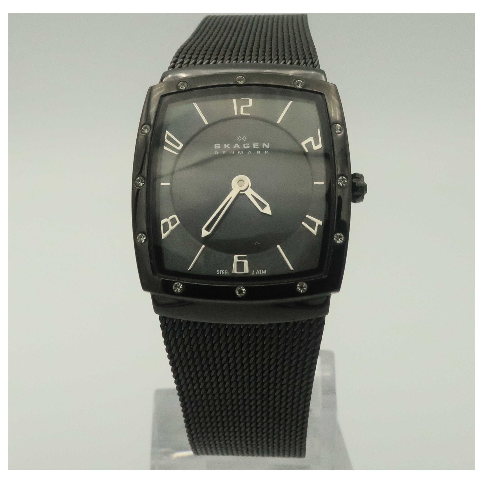 Front view of Skagen Mesh Women's Quartz Watch 396XSBB-PO