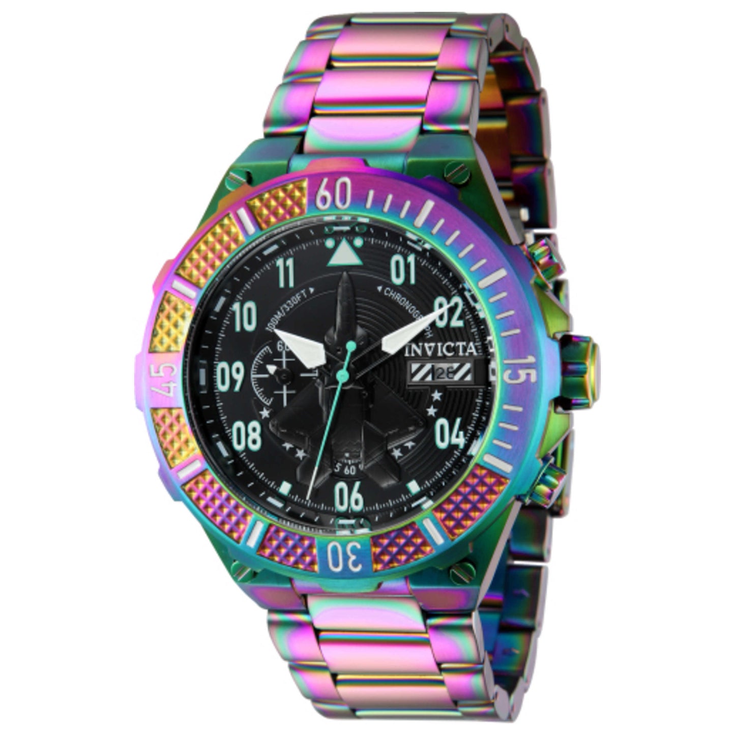Front view of Invicta Aviator Men's Quartz Watch 39909