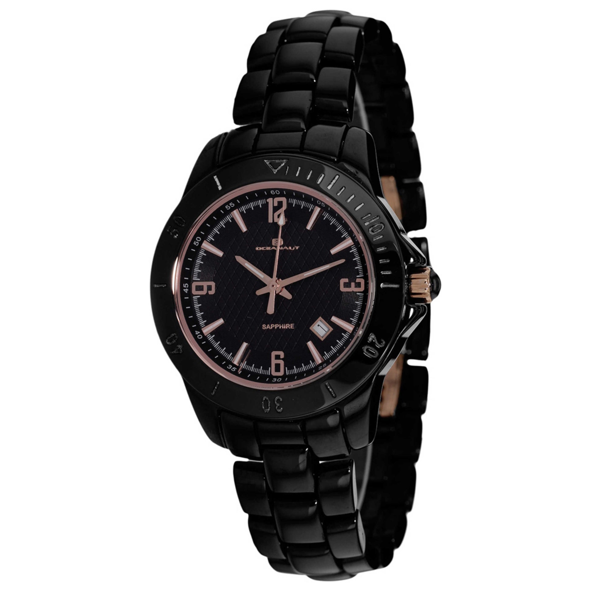 Front view of Oceanaut Ceramic Women's Quartz Watch 3BH1D3618