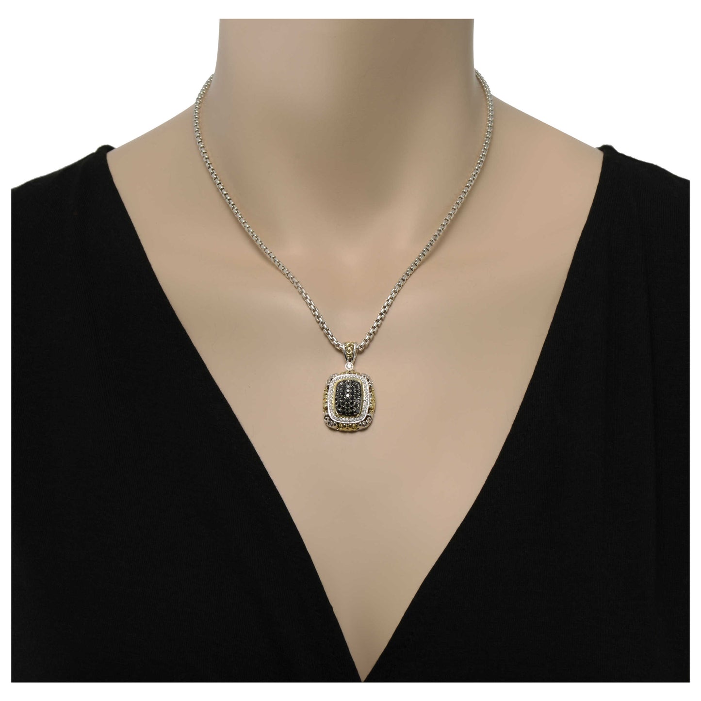 Charles Krypell Elegant Women's Necklace 4-6442-SBLKP - Image #2