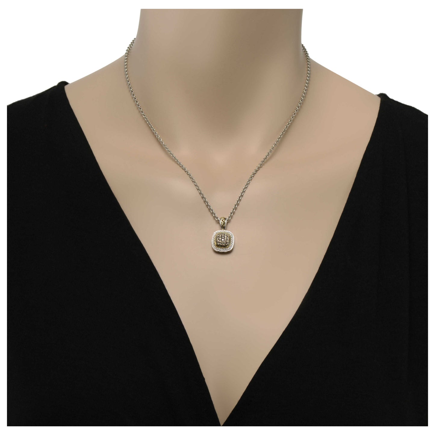 Charles Krypell Elegant Women's Necklace 4-6463-SBRP - Image #2