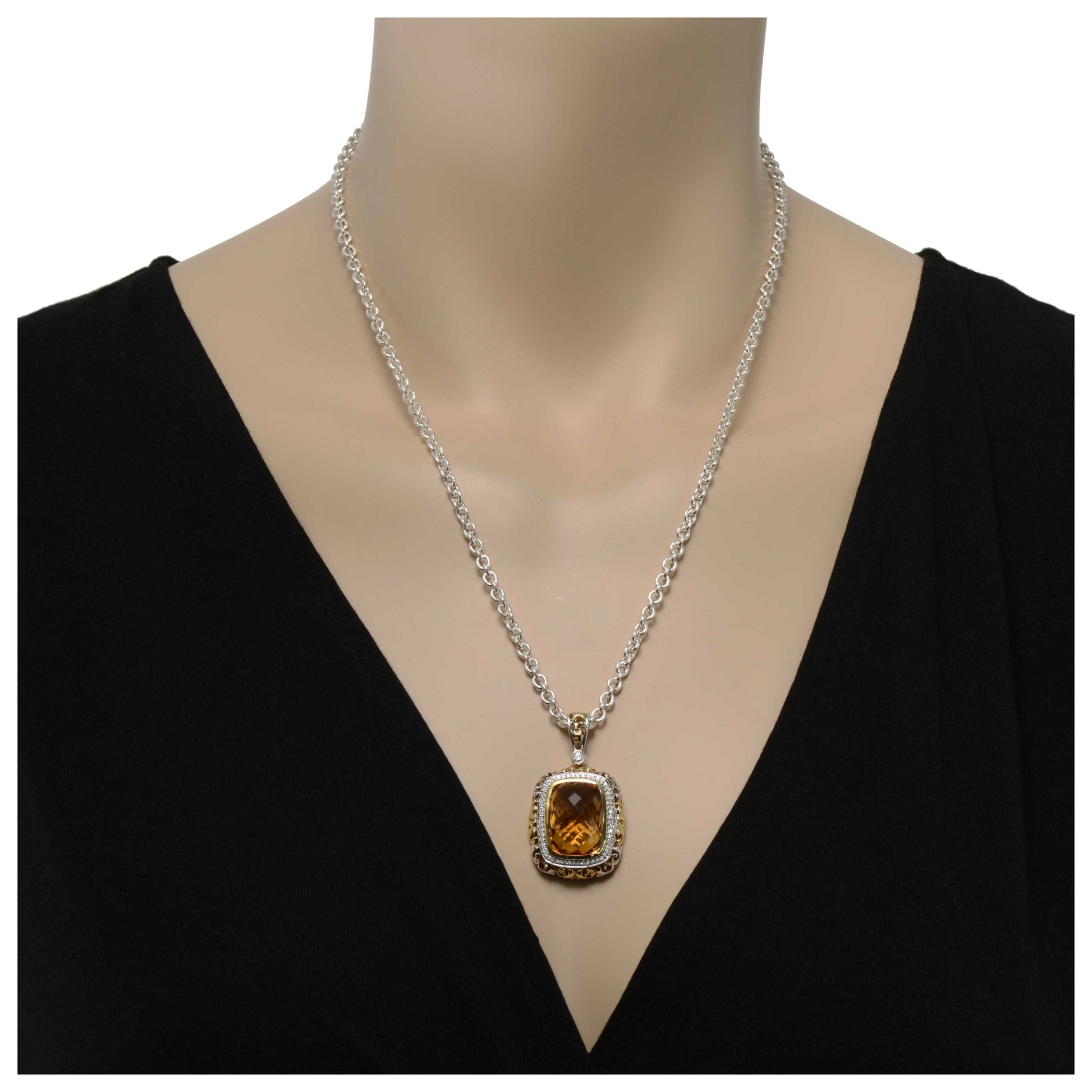 Charles Krypell Elegant Women's Necklace 4-6512-SCD - Image #2