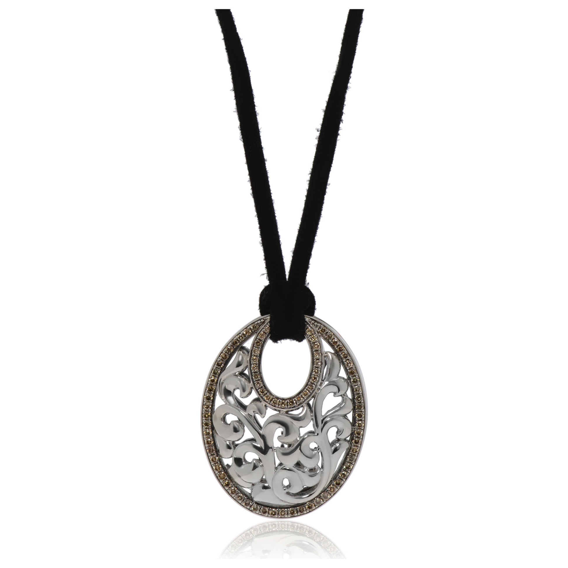 Front view of Charles Krypell Elegant Women's Necklace 4-6692-SBRP