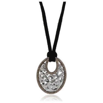 Front view of Charles Krypell Elegant Women's Necklace 4-6692-SBRP