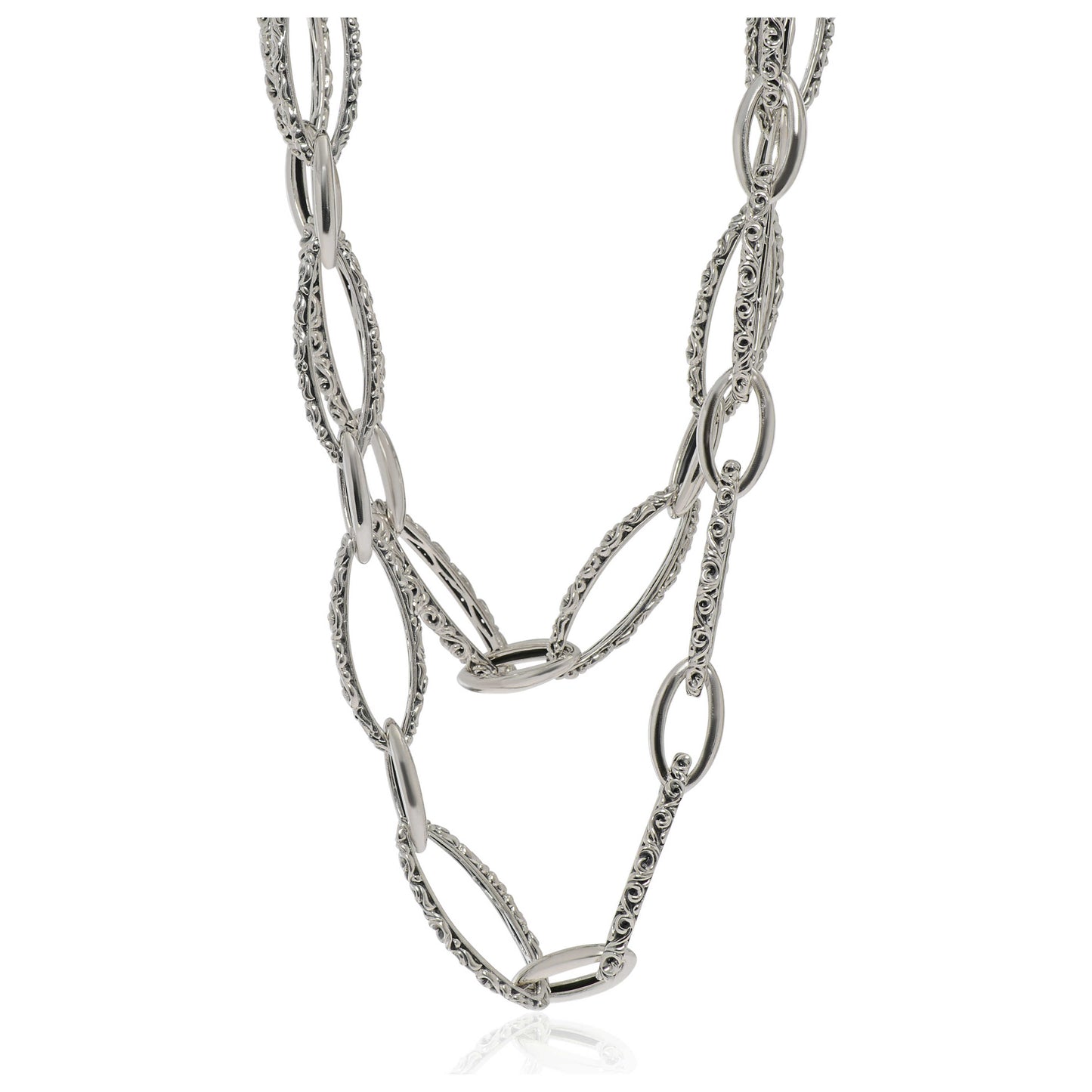 Front view of Charles Krypell Elegant Women's Necklace 4-6821-S36