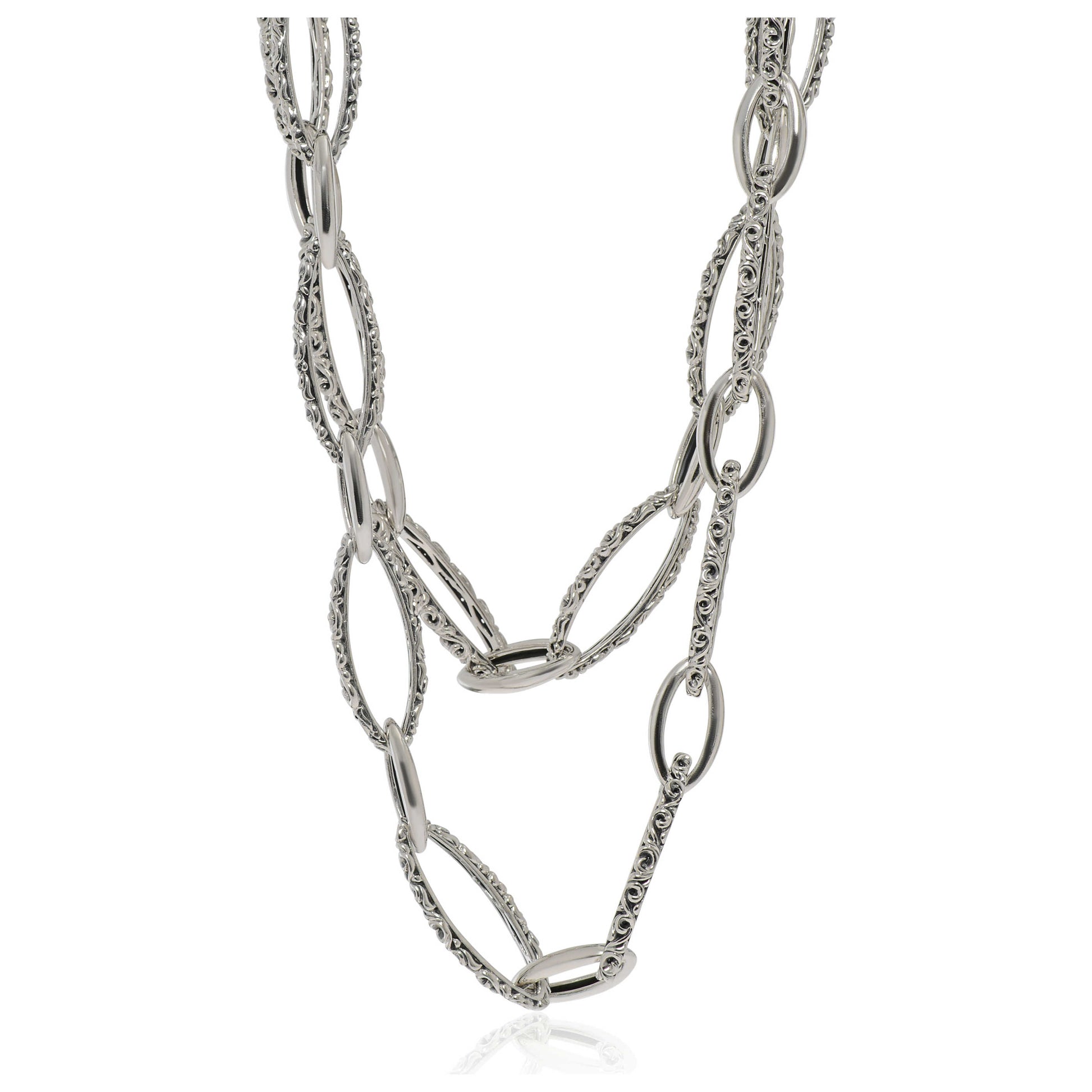 Front view of Charles Krypell Elegant Women's Necklace 4-6821-S36