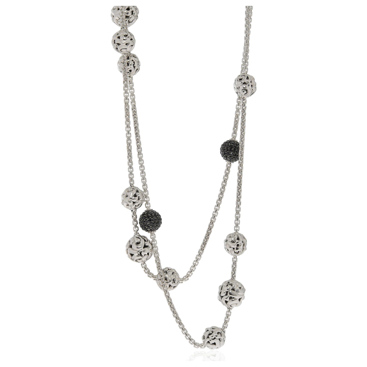 Front view of Charles Krypell Elegant Women's Necklace 4-6834-SBS