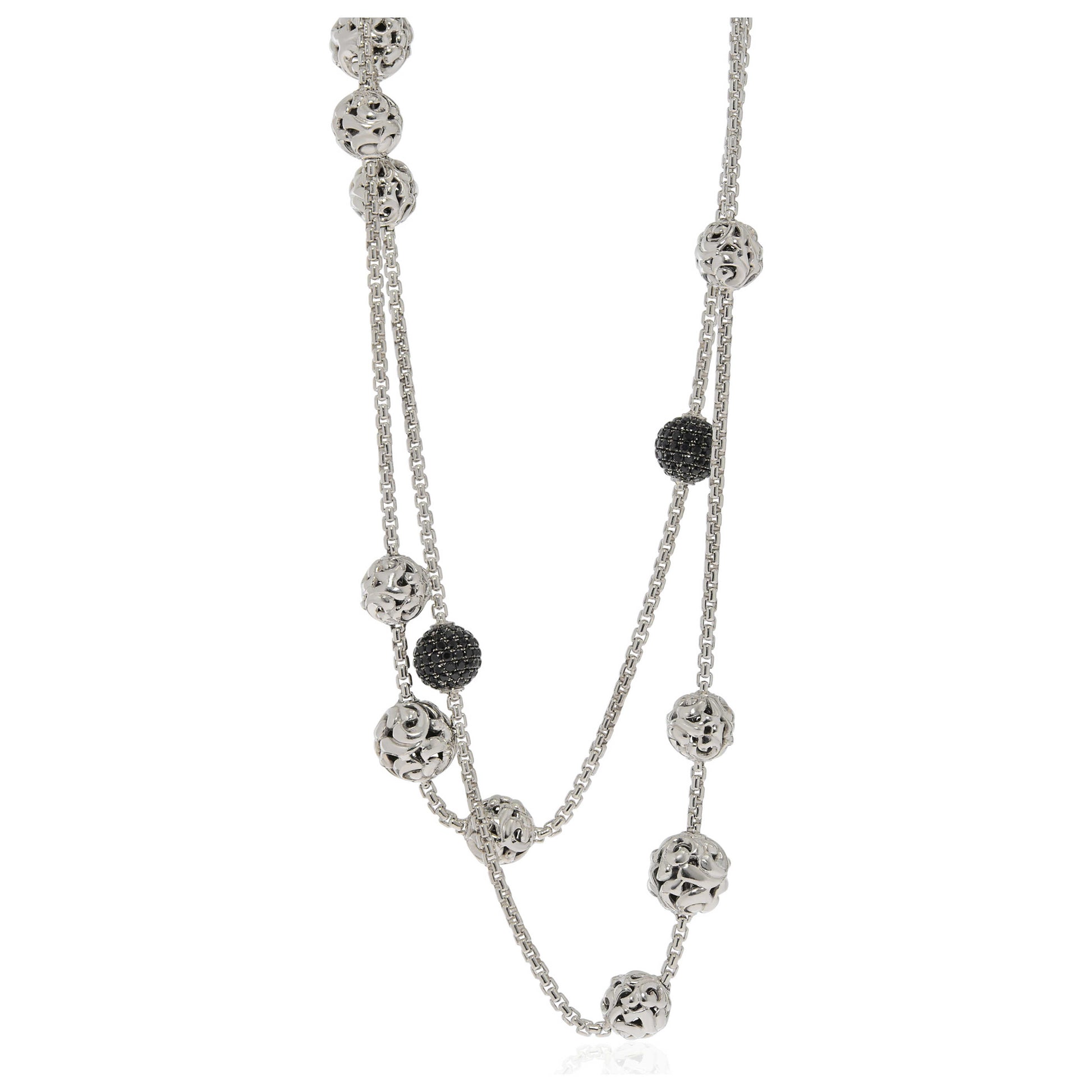 Front view of Charles Krypell Elegant Women's Necklace 4-6834-SBS
