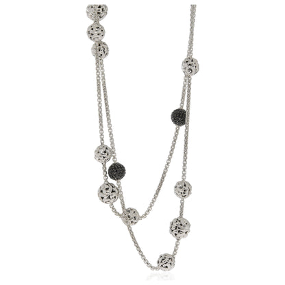 Front view of Charles Krypell Elegant Women's Necklace 4-6834-SBS