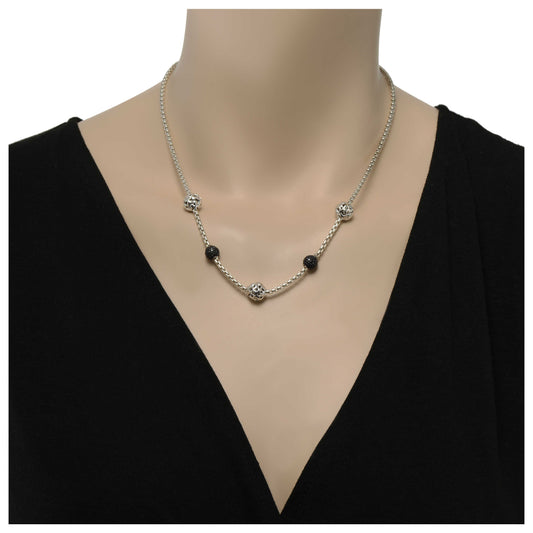 Charles Krypell Elegant Women's Necklace 4-6873-SBS - Image #2
