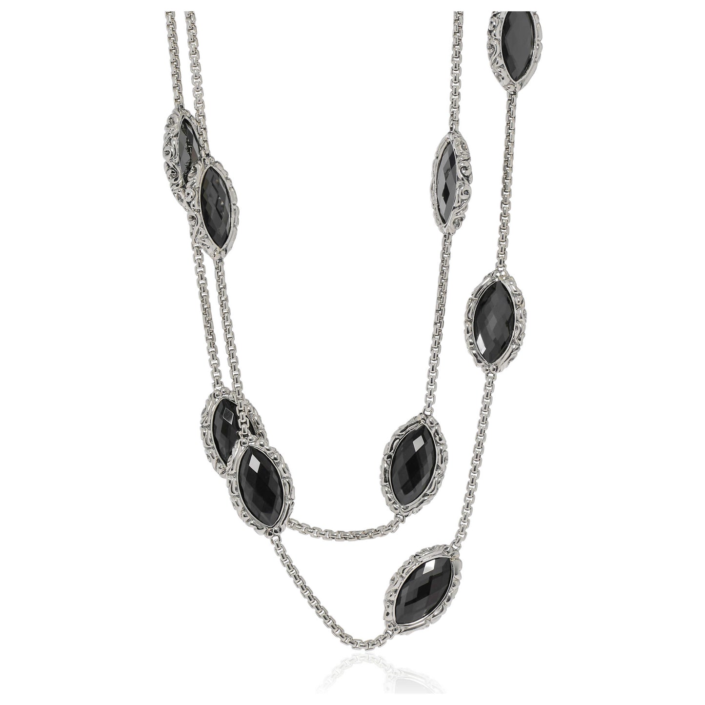 Front view of Charles Krypell Elegant Women's Necklace 4-6989-HEM36