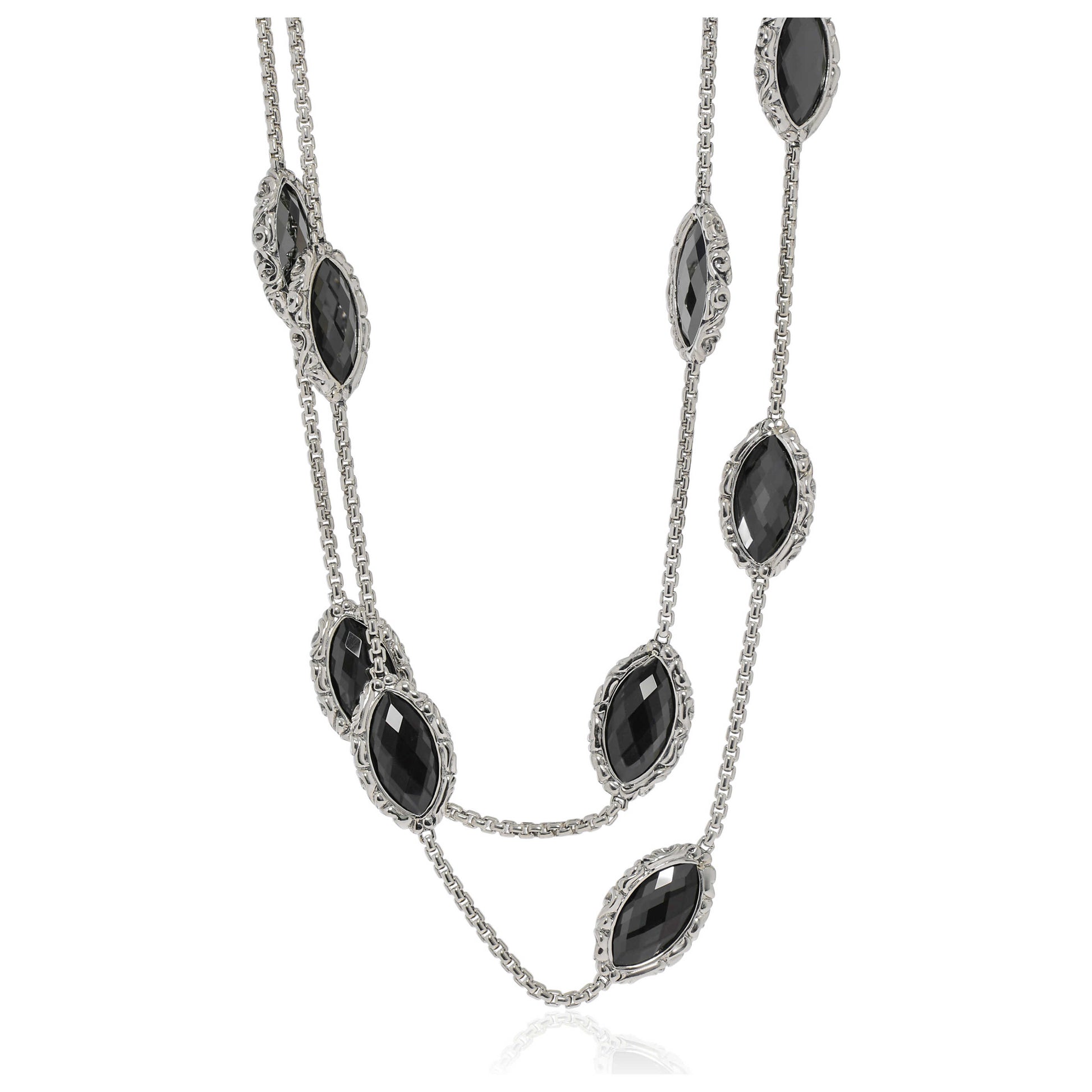Front view of Charles Krypell Elegant Women's Necklace 4-6989-HEM36